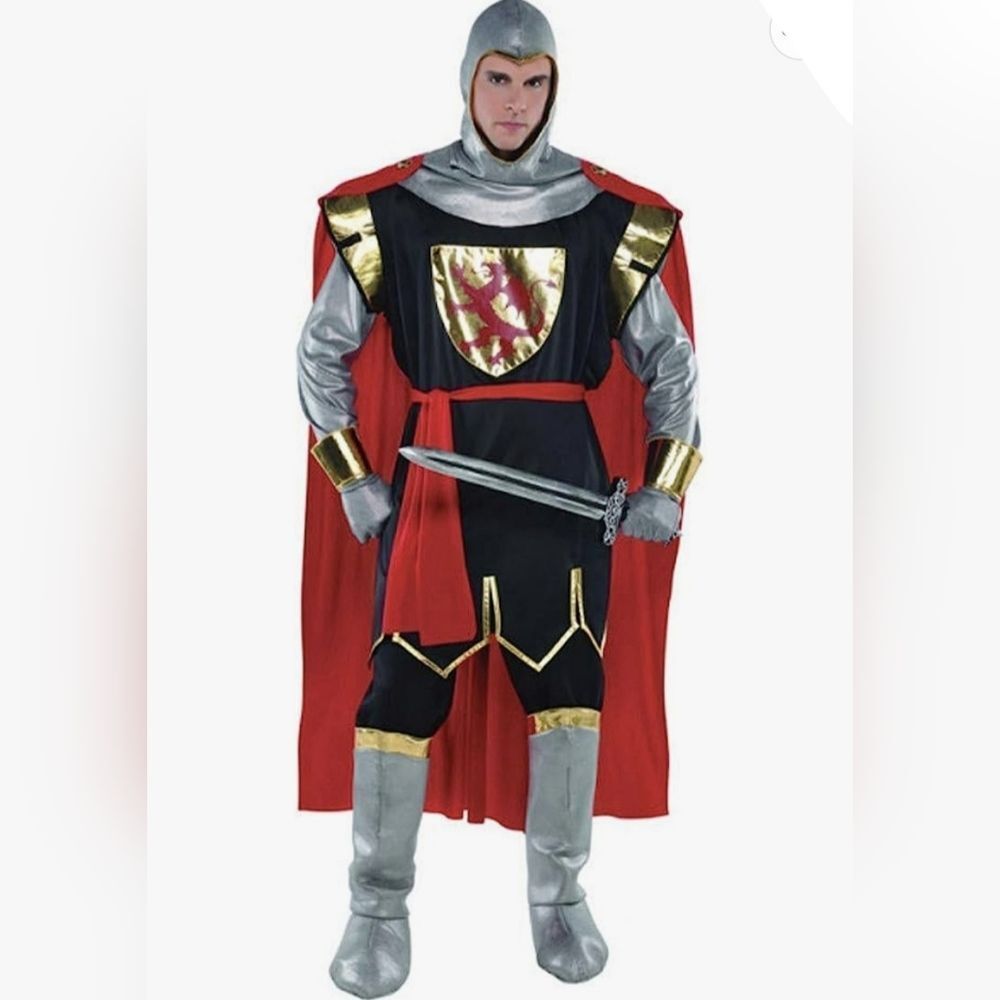 📷🩵NWT Men's Brave Crusader Costume Plus Size